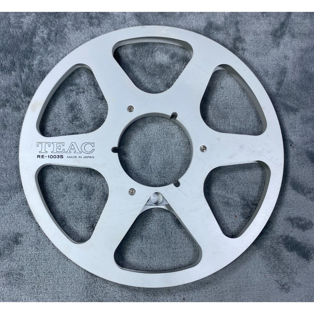 TEAC RE-1003S 10.5" Aluminum Reel to Reel Take Up Reel Made in Japan Empty VTG